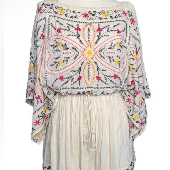 Free People Batiste Frida Embroidered Mini Tunic Dress, Size Small - Picture 8 of 8